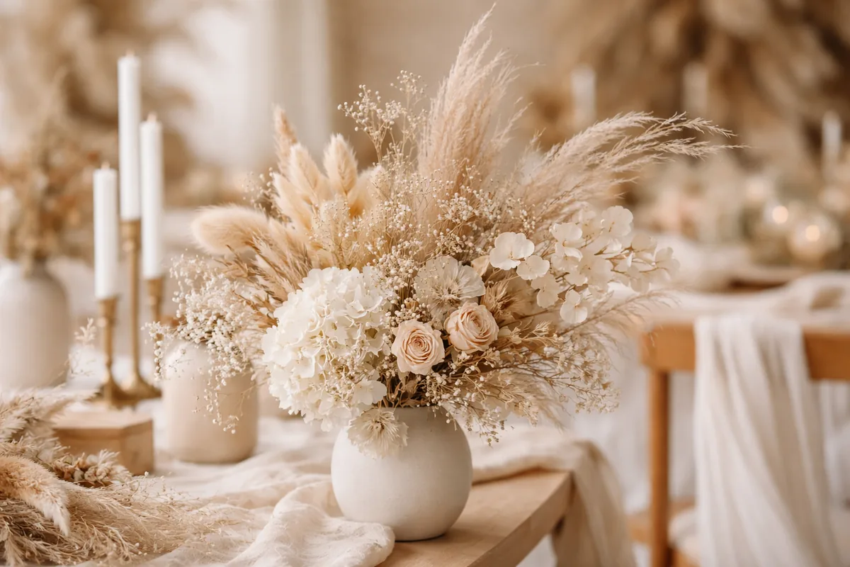 Comment choisir des fleurs séchées pour une décoration nuptiale