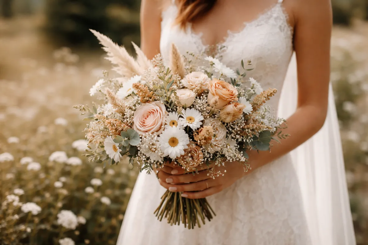 Quel type de bouquet pour une mariée au style champêtre