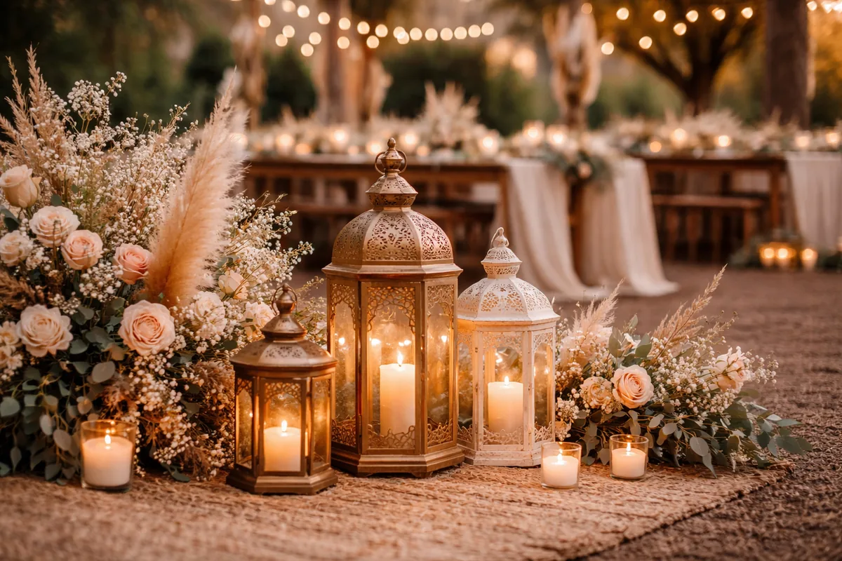 Comment intégrer des lanternes dans la décoration d'un mariage